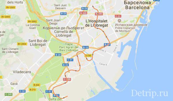 как добраться до аэропорта Барселоны на метро