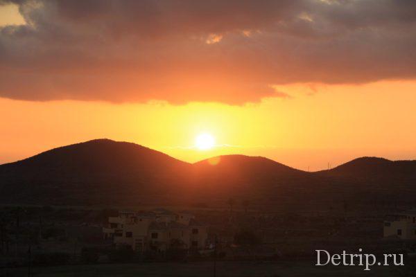 Самостоятельное путешествие: закат