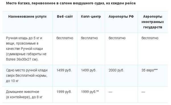ручная кладь покупка
