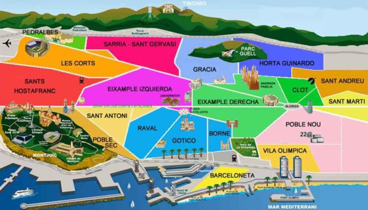 районы Барселоны