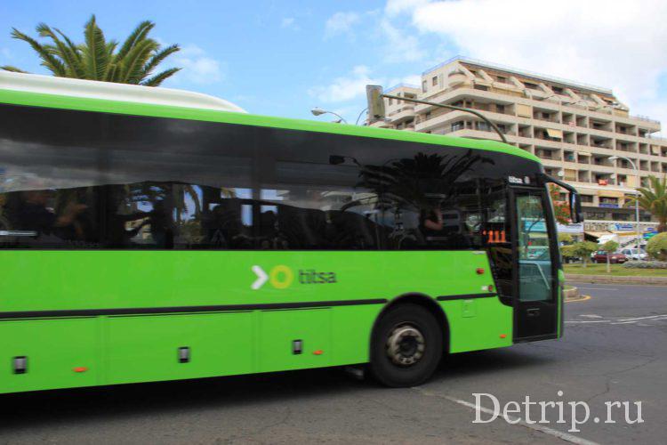 автобусы на тенерифе