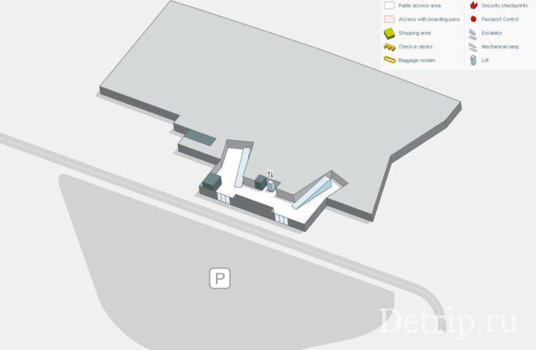 схема аэропорта тенерифе северный этаж -1