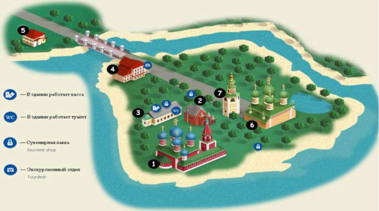 Карта Угличского Кремля